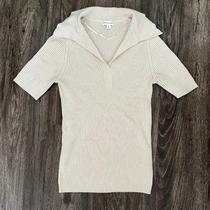 Target/Prologue Brand White Collard Top